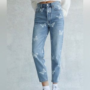 Pacsun size 23 butterfly jeans
